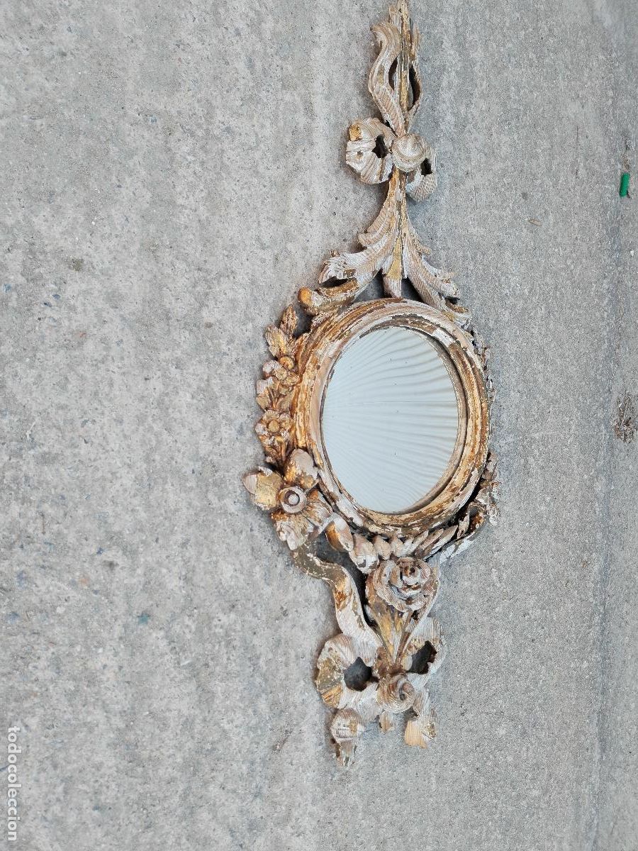 Antig&uuml;edades: espejo antiguo de madera - Foto 3