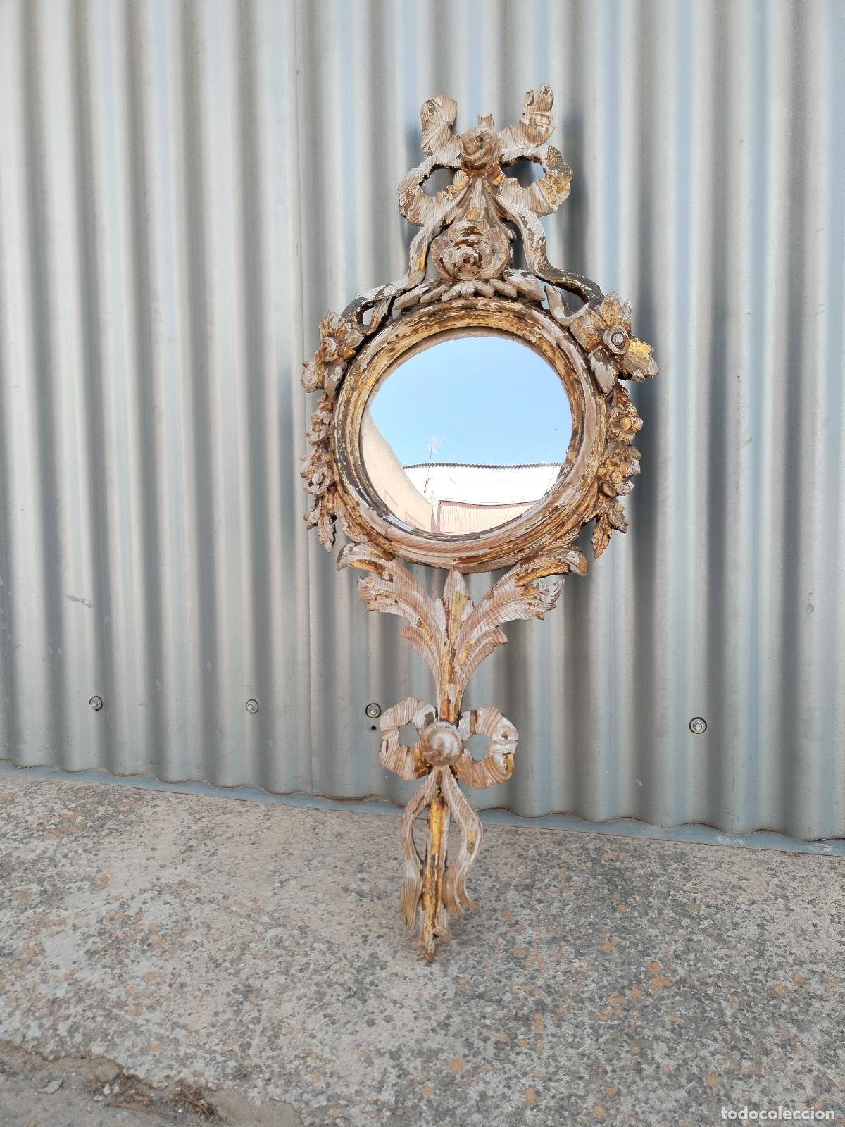 Antig&uuml;edades: espejo antiguo de madera - Foto 1