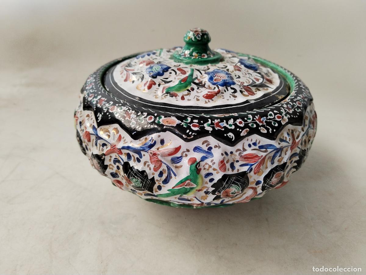 Antig&uuml;edades: caja opium cobre esmaltado - Foto 10