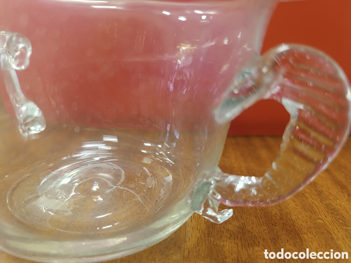 Antig&uuml;edades: Antiguo orinal infantil de cristal - Foto 5