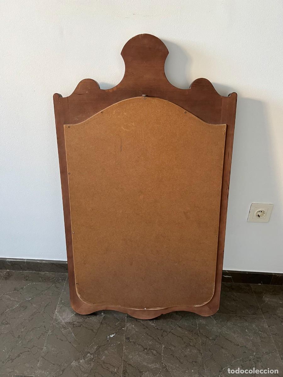 Antig&uuml;edades: Espejo con marco de madera - Foto 3