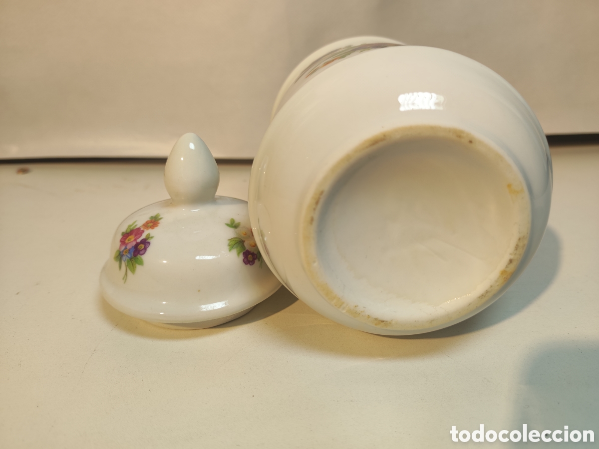 Antig&uuml;edades: Tarro de porcelana con tapa - Foto 5
