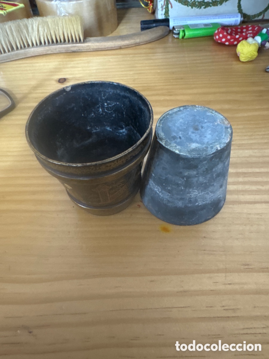 Antig&uuml;edades: PLATiLLO Y VASOS T&Eacute;CNICA DEL LACADO - - Foto 3