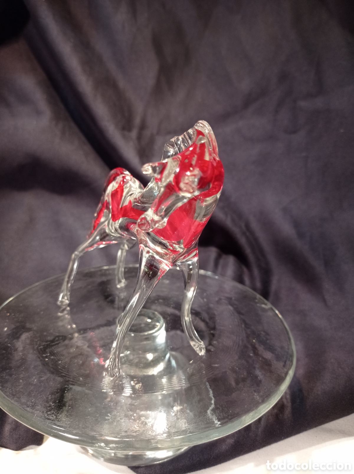 Antig&uuml;edades: PAREJA DE CABALLOS DE CRISTAL - Foto 7