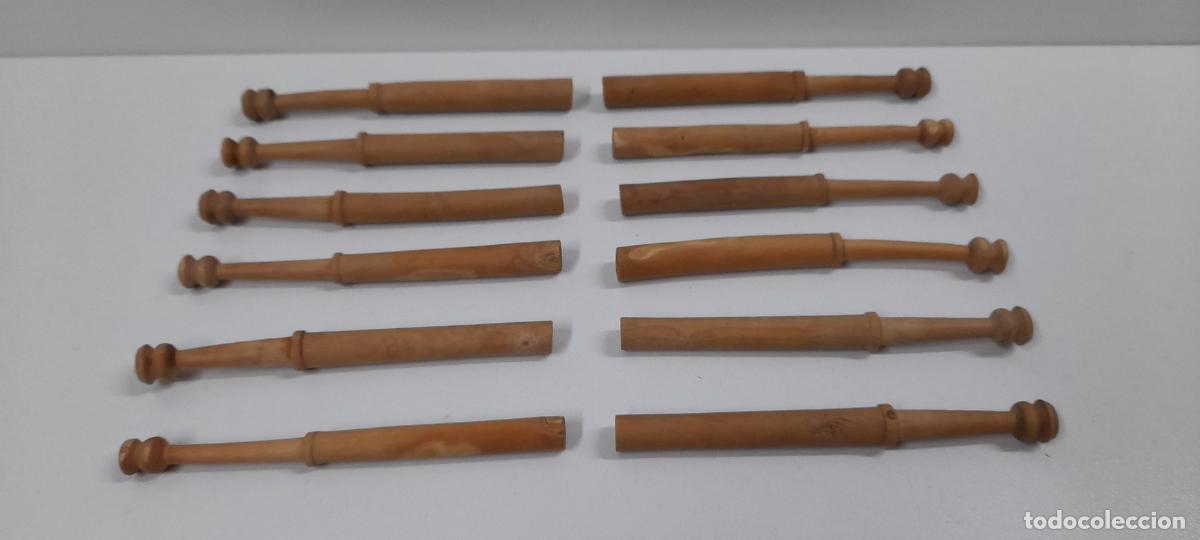Antig&uuml;edades: BOLILLOS ANTIGUOS EN MADERA - Foto 2