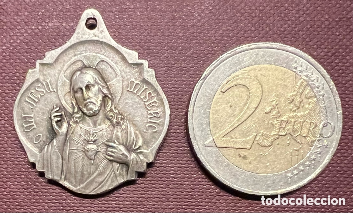 Antig&uuml;edades: Medalla Sagrado Coraz&oacute;n de Jes&uacute;s - Foto 1