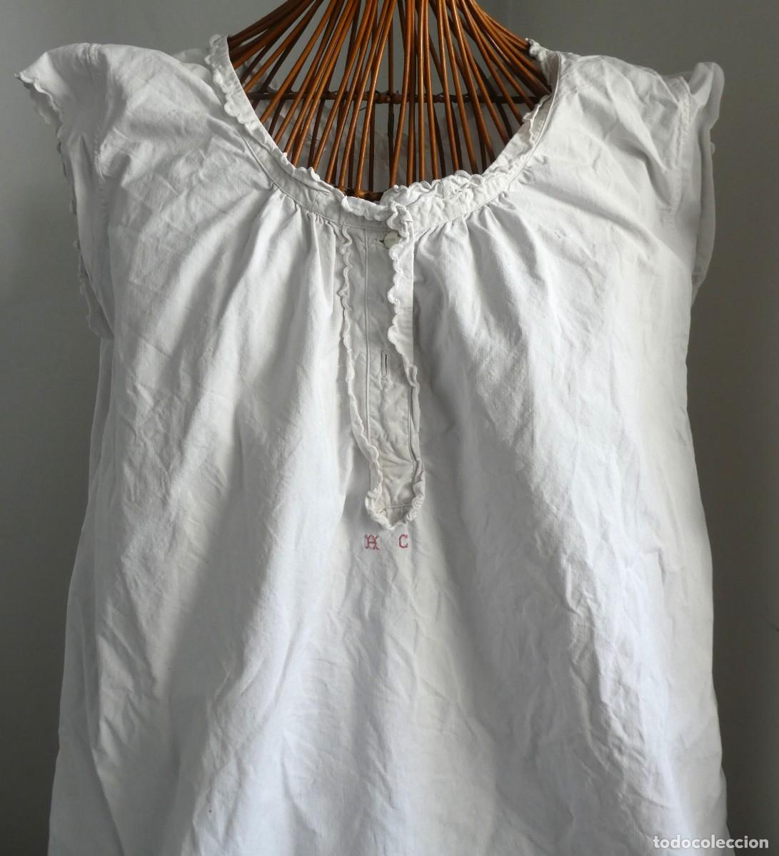 Antig&uuml;edades: ANTIGUO CAMIS&Oacute;N DE ALGOD&Oacute;N PPIO. S. XX - Foto 1