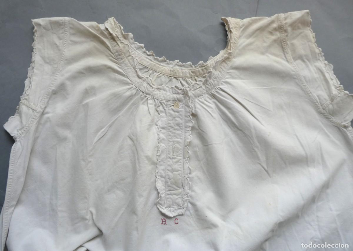 Antig&uuml;edades: ANTIGUO CAMIS&Oacute;N DE ALGOD&Oacute;N PPIO. S. XX - Foto 4