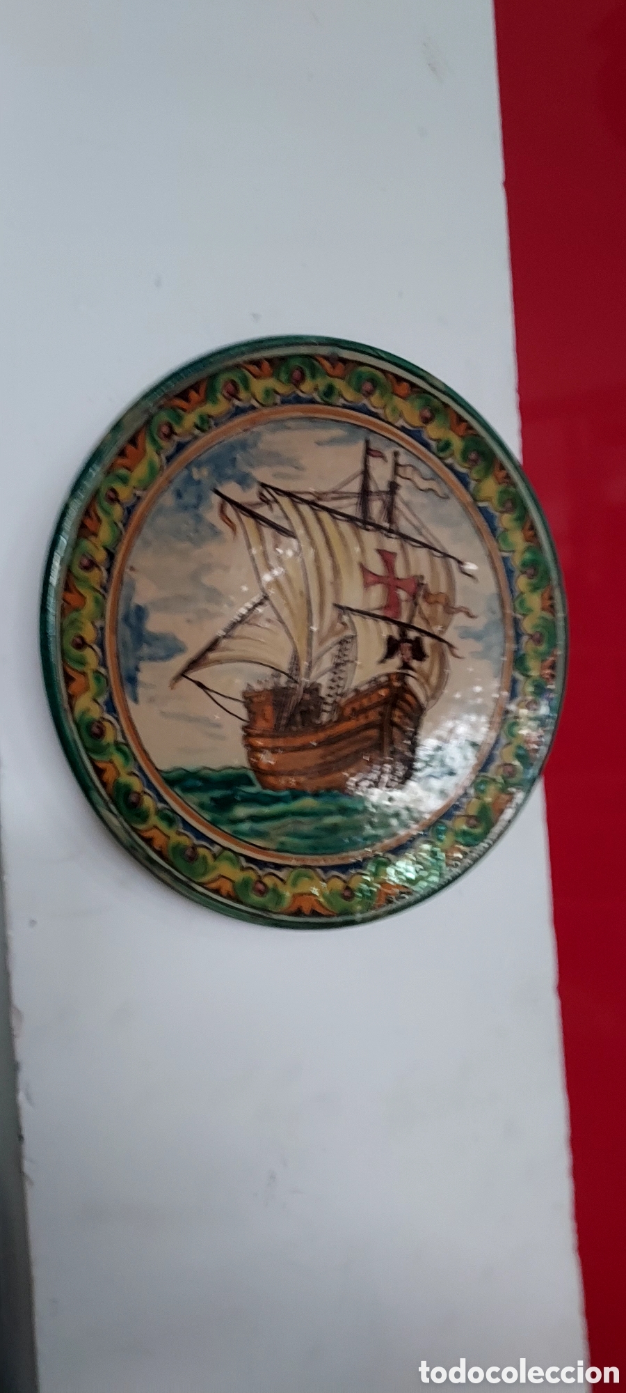 Antig&uuml;edades: Plato de cer&aacute;mica antiguo - Foto 2