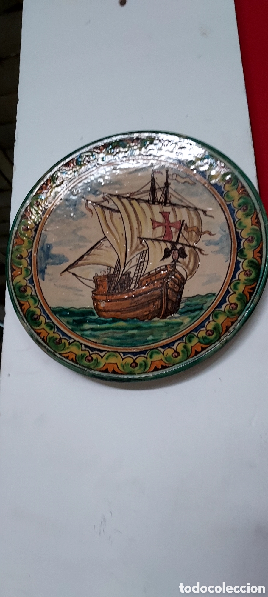 Antig&uuml;edades: Plato de cer&aacute;mica antiguo - Foto 1