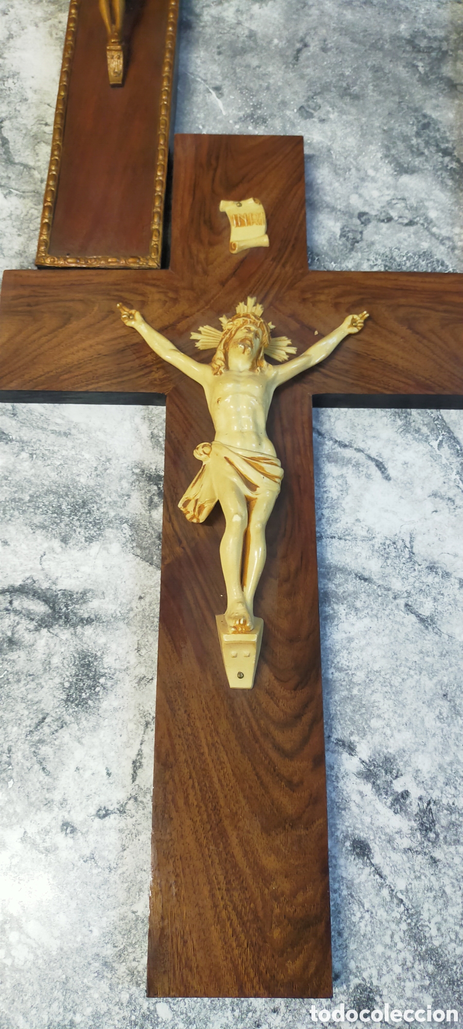 Antig&uuml;edades: 4 , crucifijos diferentes materiales - Foto 13