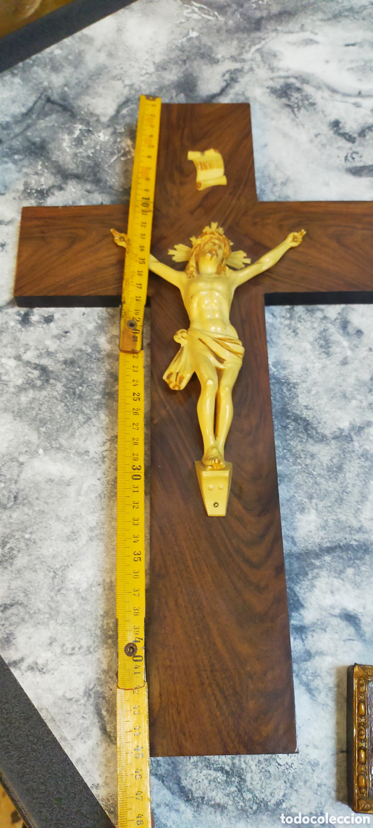 Antig&uuml;edades: 4 , crucifijos diferentes materiales - Foto 2