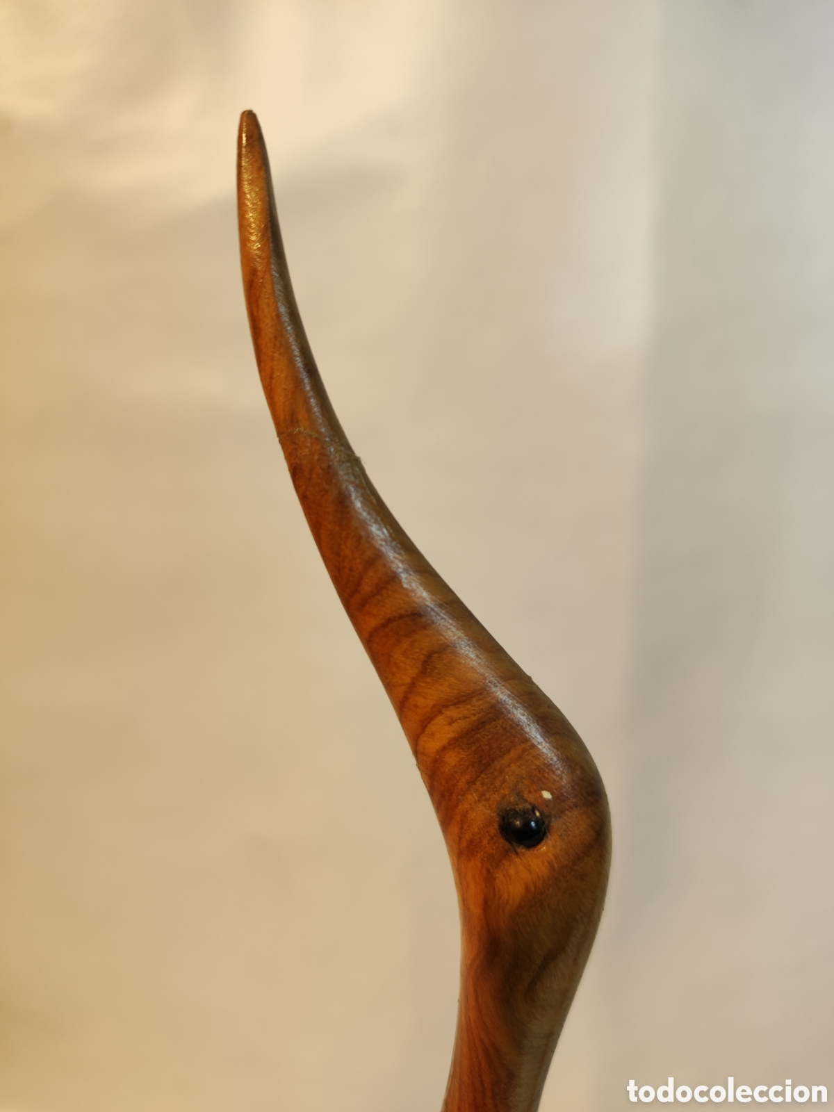 Antig&uuml;edades: Pareja de garzas de madera - Foto 5