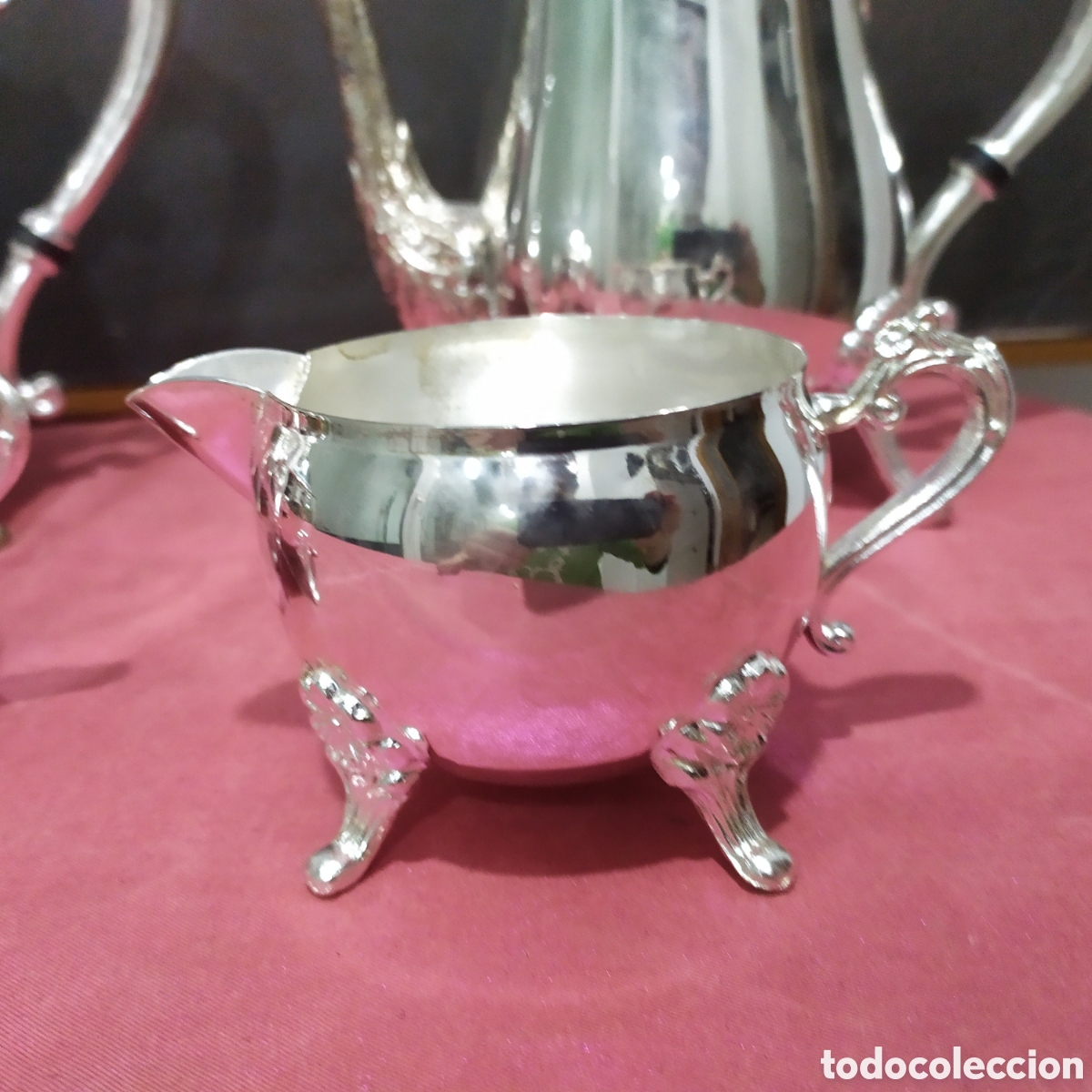 Antig&uuml;edades: Restos de Juego de t&eacute; en metal - Foto 3