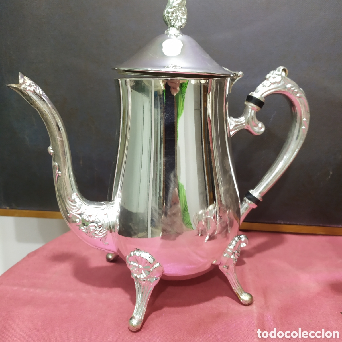 Antig&uuml;edades: Restos de Juego de t&eacute; en metal - Foto 8