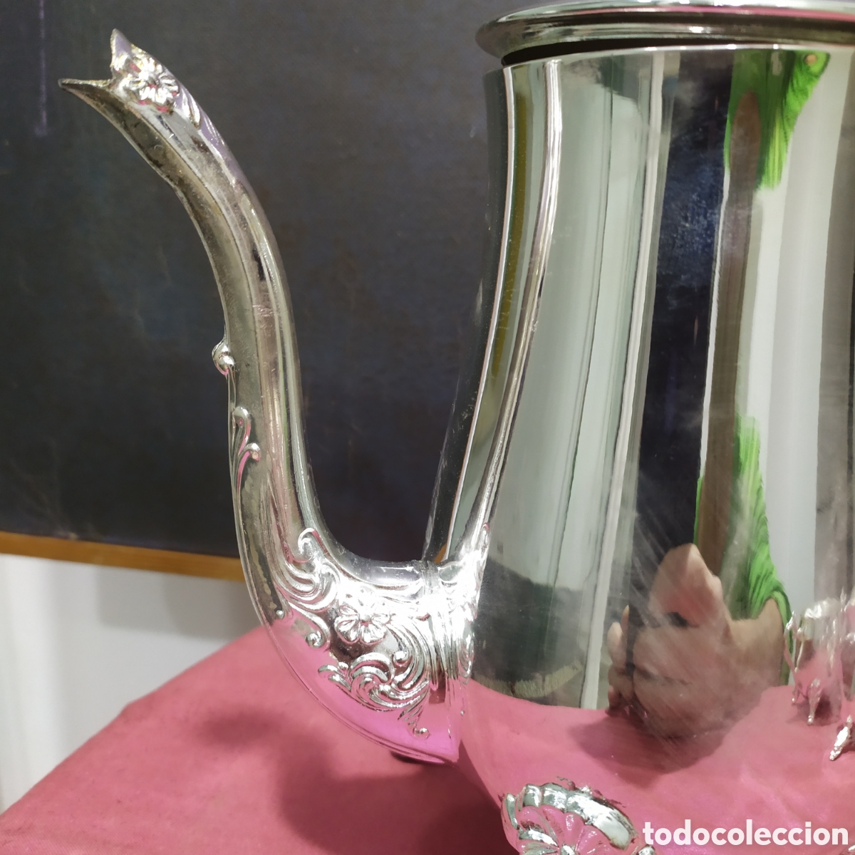 Antig&uuml;edades: Restos de Juego de t&eacute; en metal - Foto 9