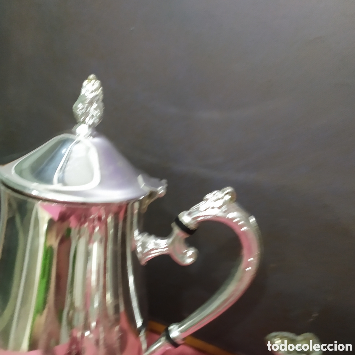 Antig&uuml;edades: Restos de Juego de t&eacute; en metal - Foto 10