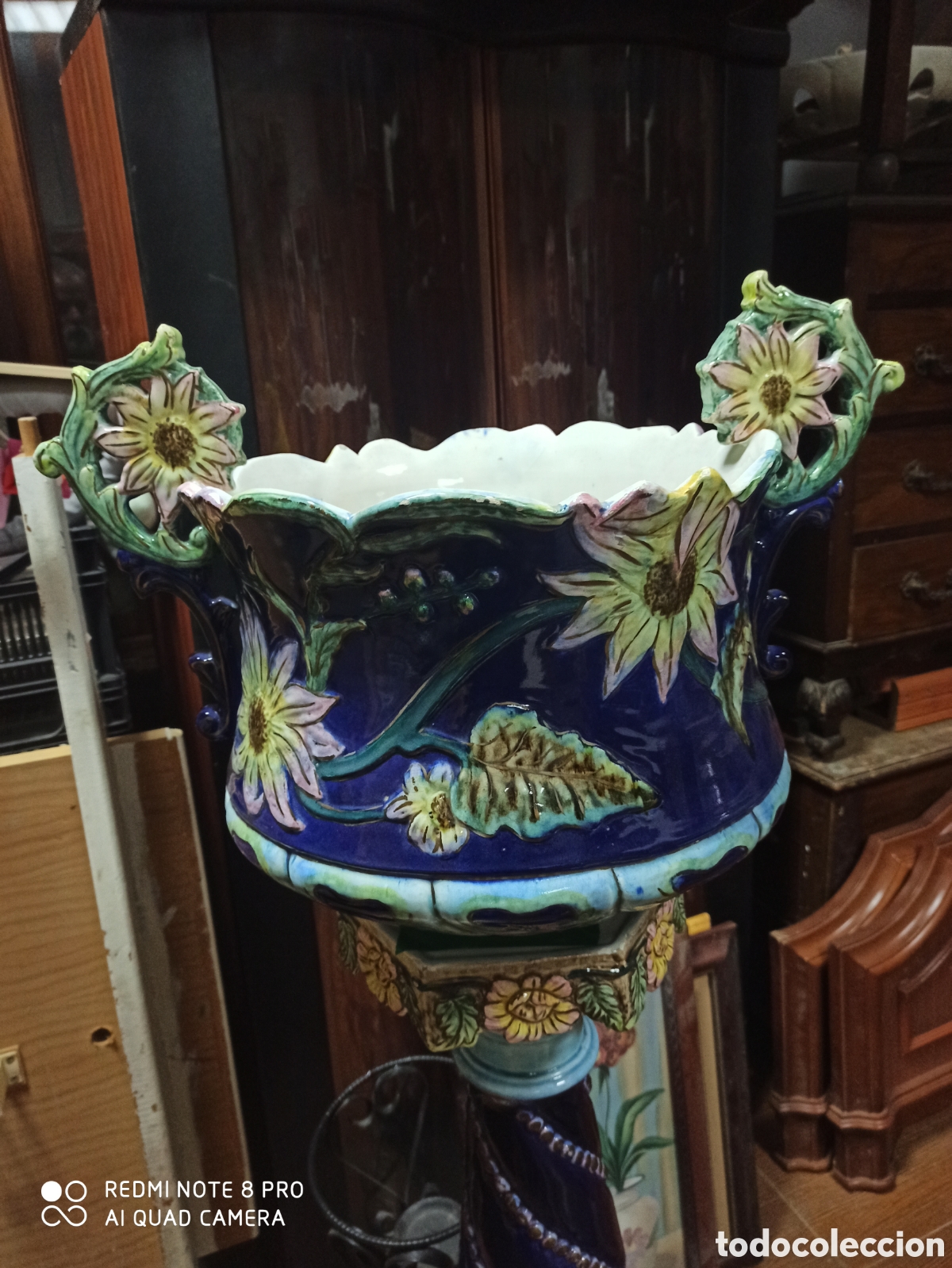 Antig&uuml;edades: Macetero de porcelana - Foto 2