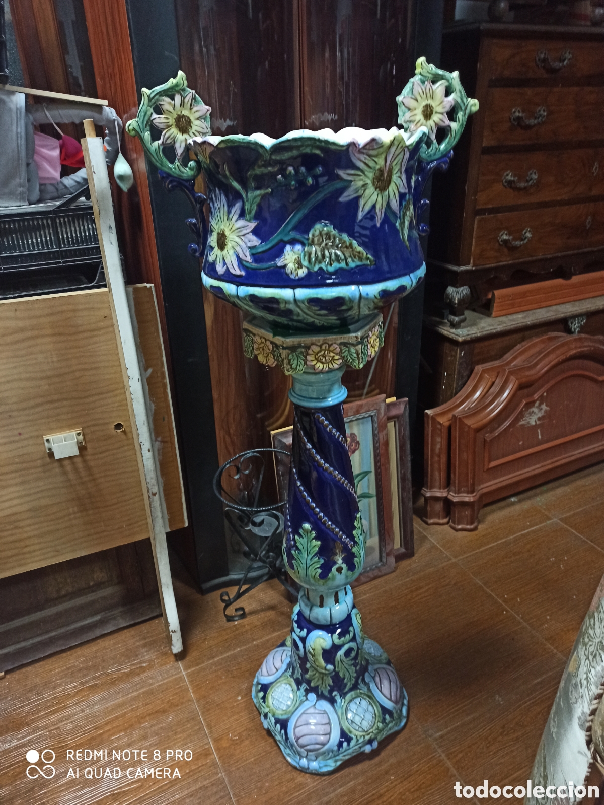 Antig&uuml;edades: Macetero de porcelana - Foto 1