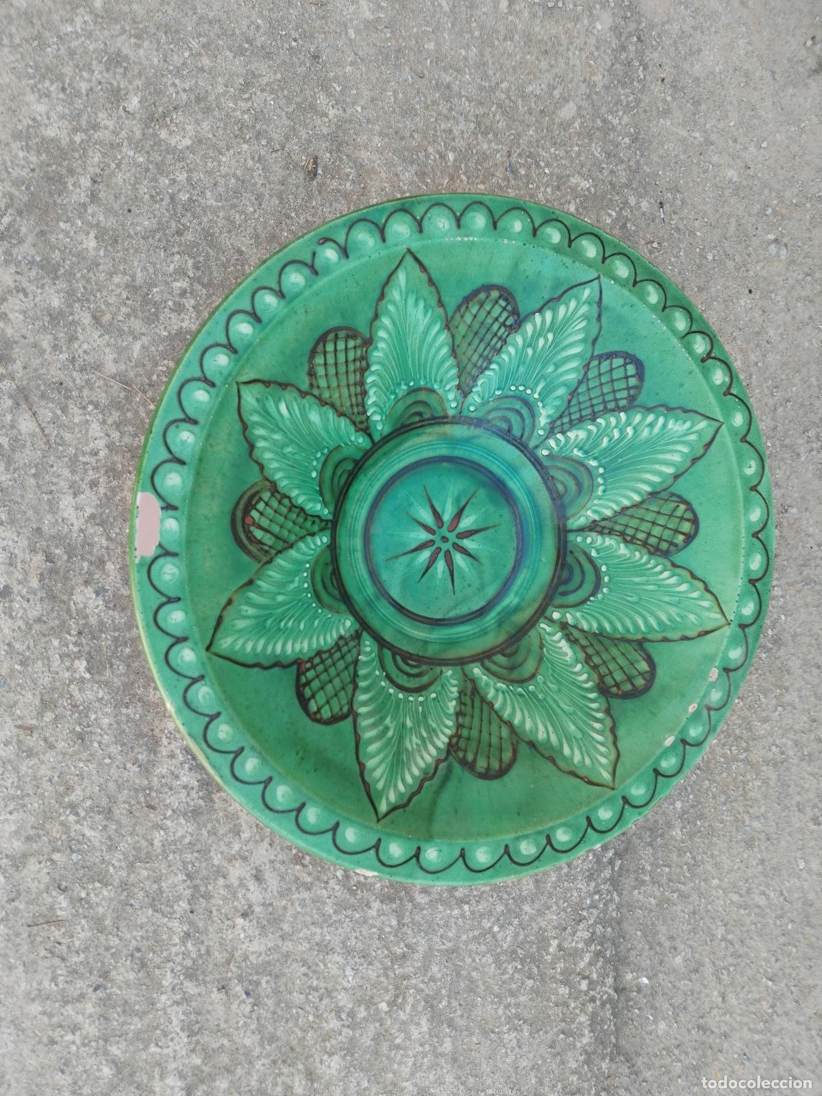 Antig&uuml;edades: lebrillo verde vintage - Foto 6