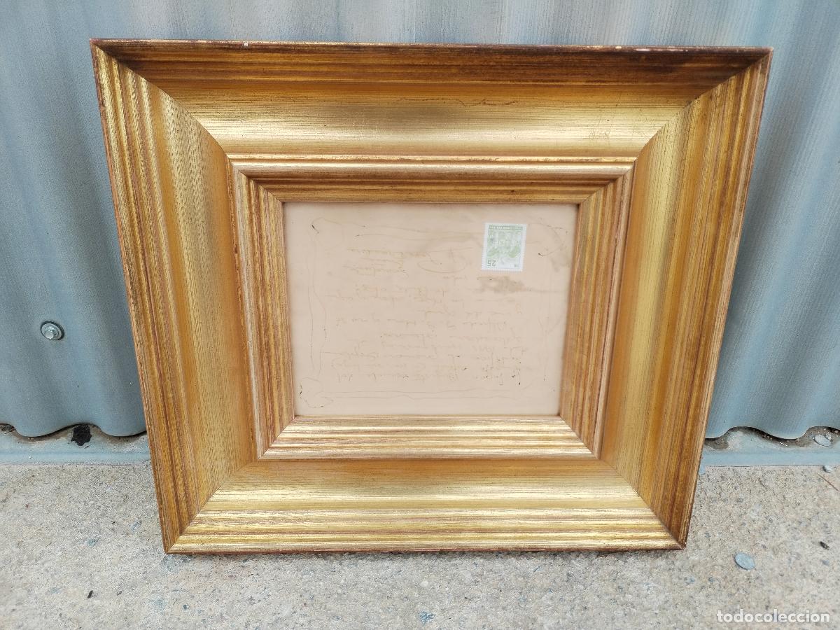 Antig&uuml;edades: marco de madera dorada - Foto 1