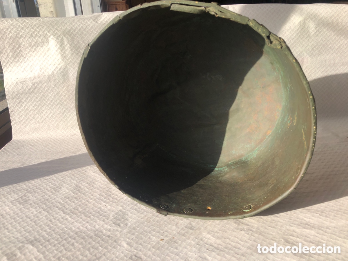 Antig&uuml;edades: Antigua y grande olla de cobre - Foto 6