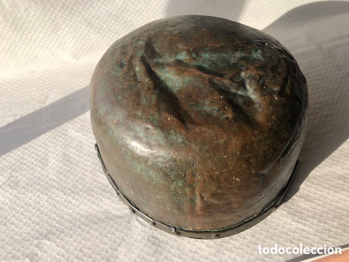 Antig&uuml;edades: Antigua y grande olla de cobre - Foto 9