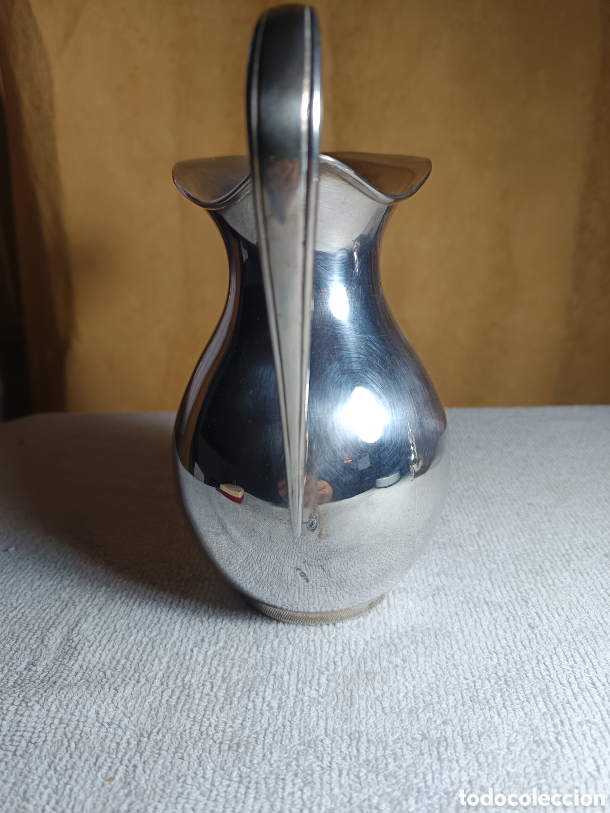 Antig&uuml;edades: jarra de alpaca plateada. - Foto 2