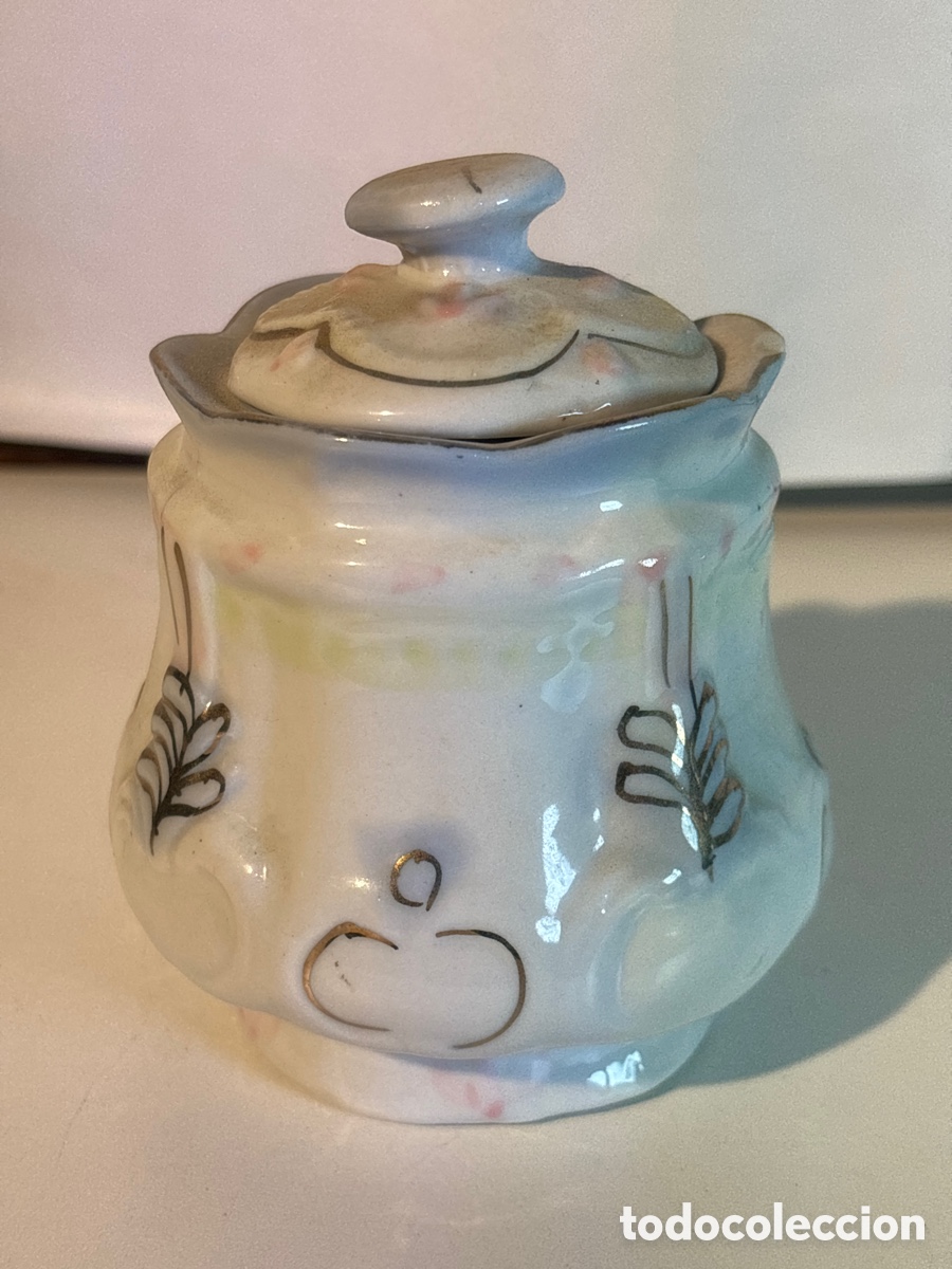 Antig&uuml;edades: Tarro de porcelana con tapa - Foto 2