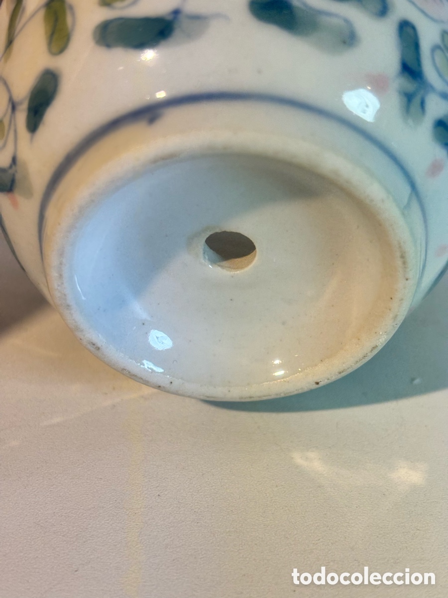 Antig&uuml;edades: Peque&ntilde;o macetero de porcelana - Foto 3