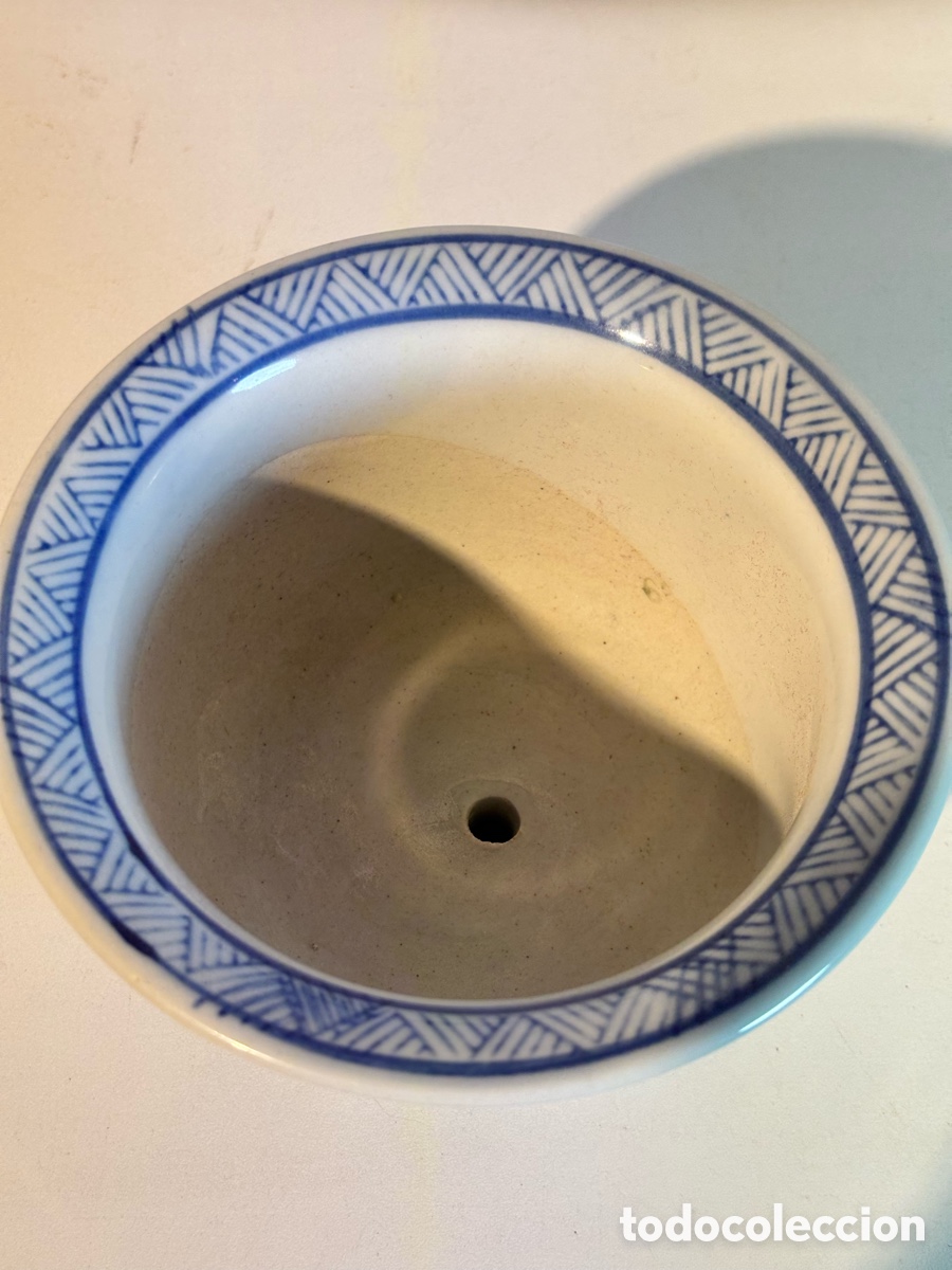 Antig&uuml;edades: Peque&ntilde;o macetero de porcelana - Foto 2