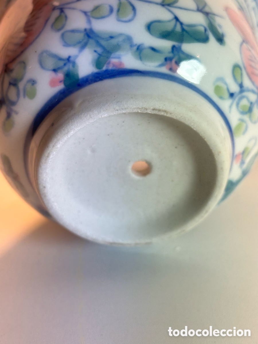 Antig&uuml;edades: Peque&ntilde;o macetero de porcelana - Foto 4