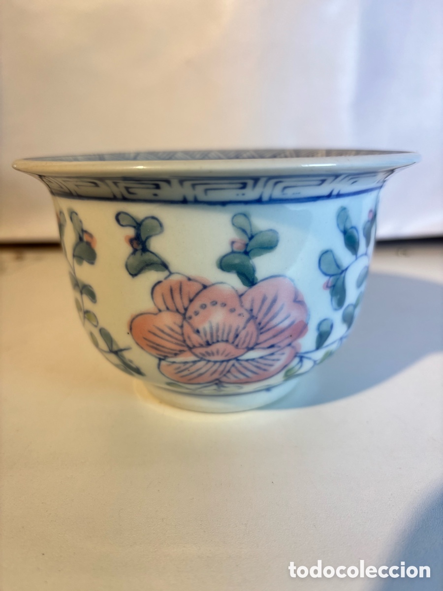 Antig&uuml;edades: Peque&ntilde;o macetero de porcelana - Foto 1