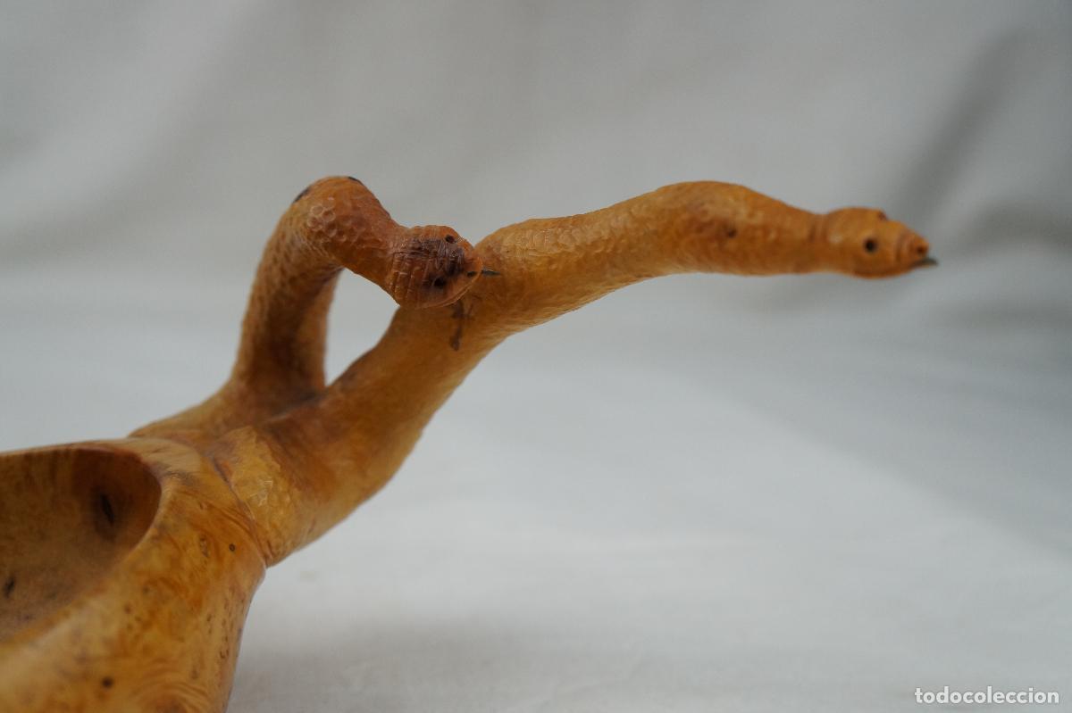 Antig&uuml;edades: Recipiente de madera de boj - siglo XX. - Foto 4