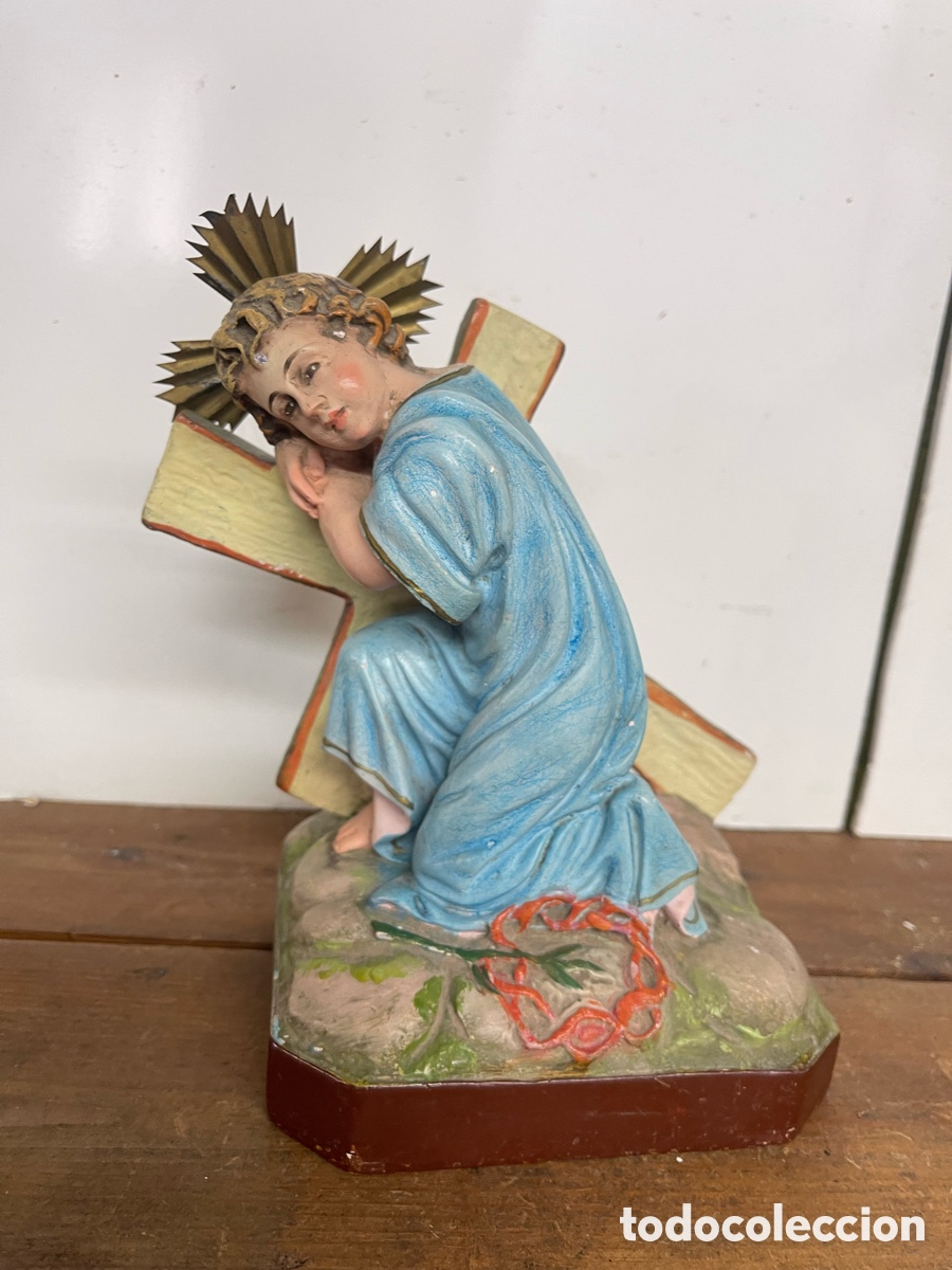 Antig&uuml;edades: Ni&ntilde;o Jesus con la Cruz - Foto 3