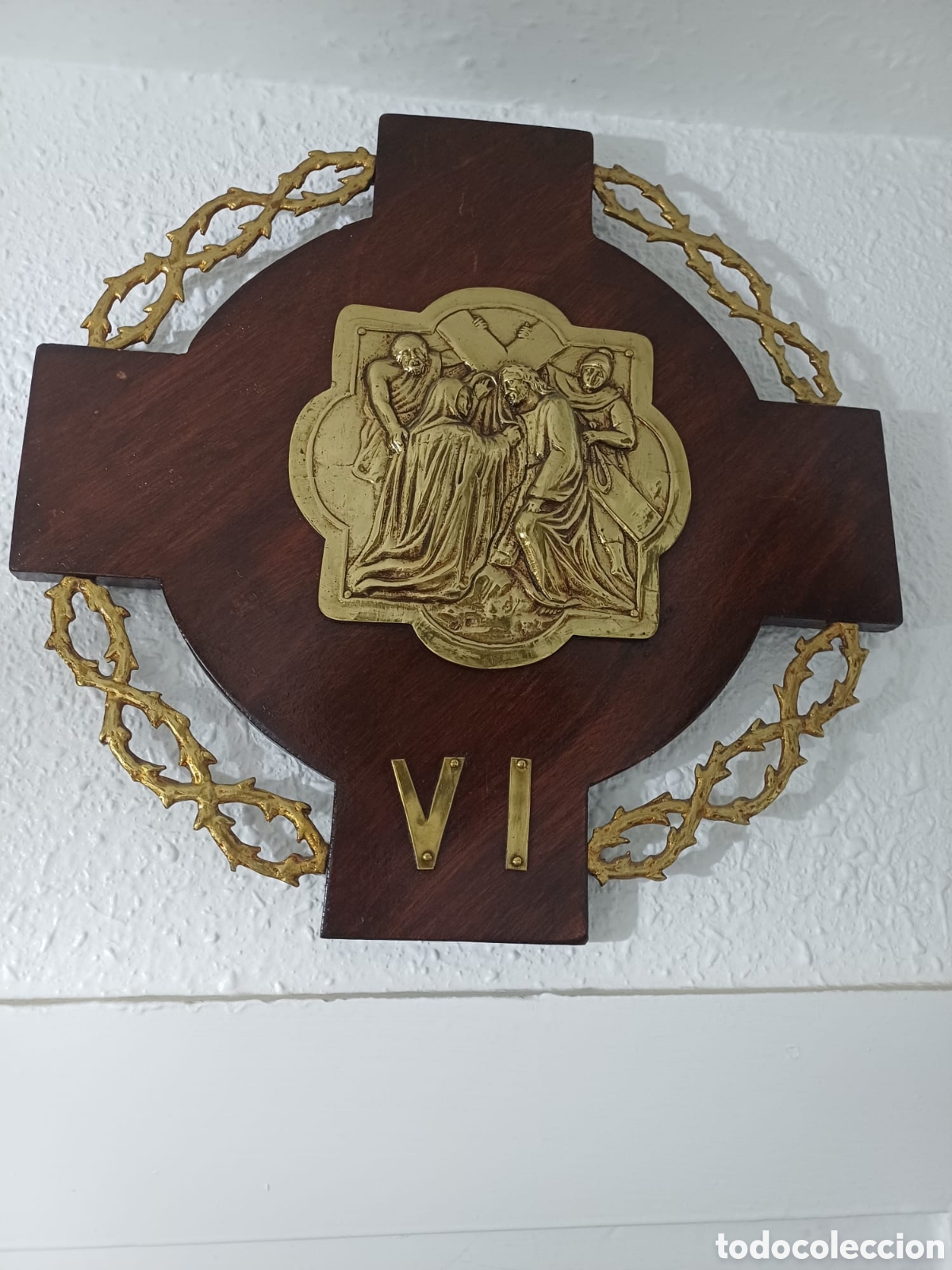 Antig&uuml;edades: Viacrucis de madera y bronce - Foto 6