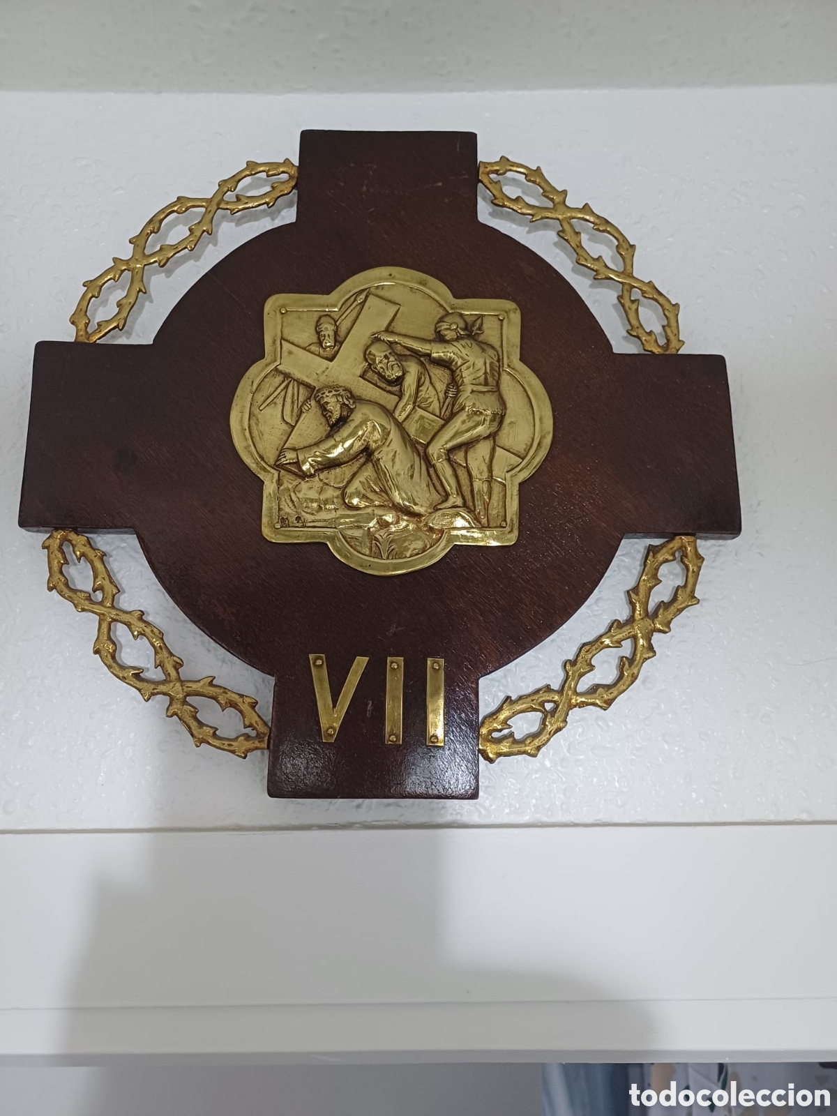 Antig&uuml;edades: Viacrucis de madera y bronce - Foto 7
