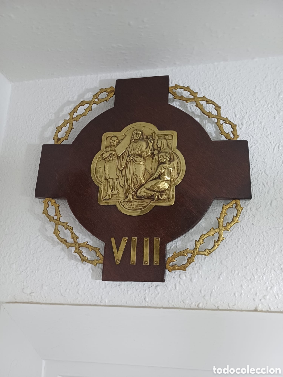 Antig&uuml;edades: Viacrucis de madera y bronce - Foto 8