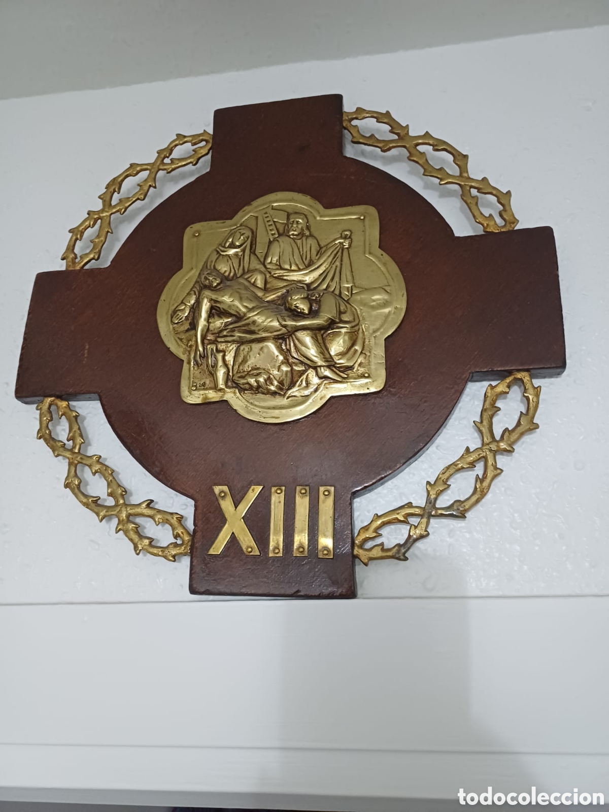 Antig&uuml;edades: Viacrucis de madera y bronce - Foto 13