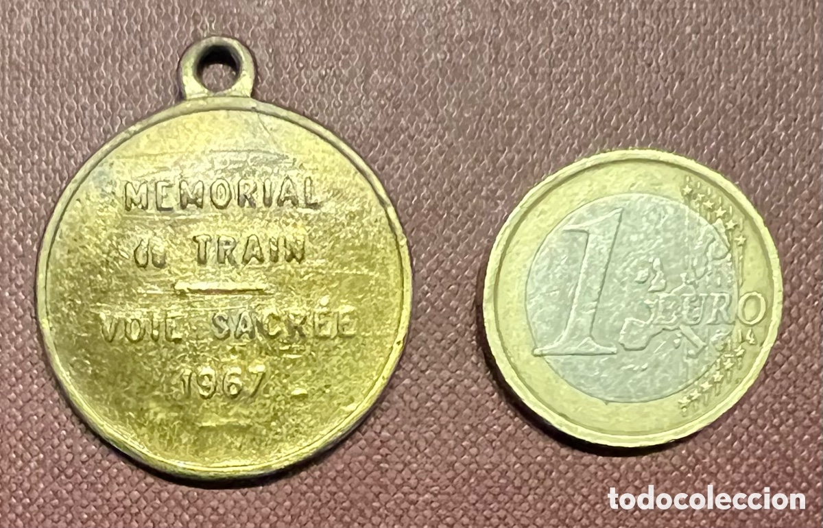 Antig&uuml;edades: Rara medalla de San Crist&oacute;bal 1967 - Foto 2