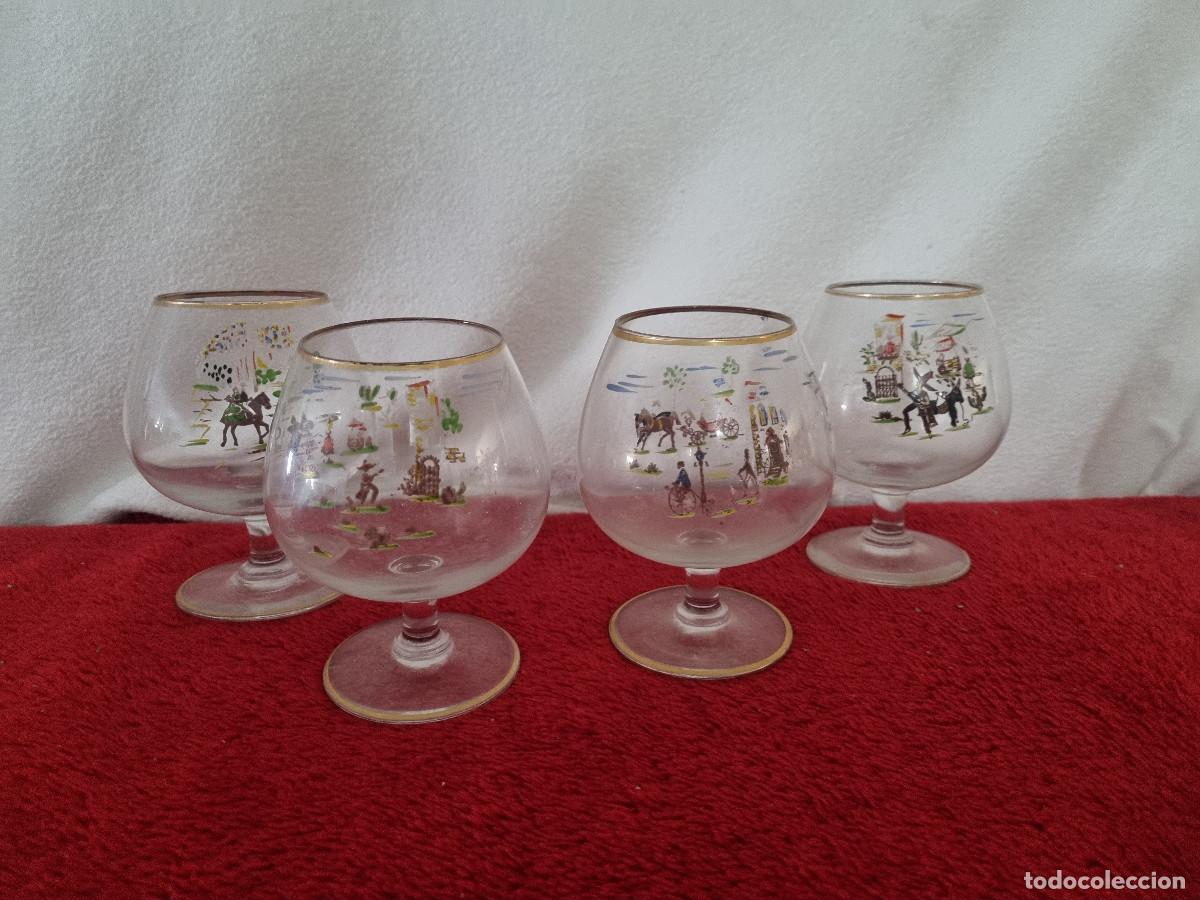 Antig&uuml;edades: 4 ANTIGUAS COPAS DE LICOR - Foto 1