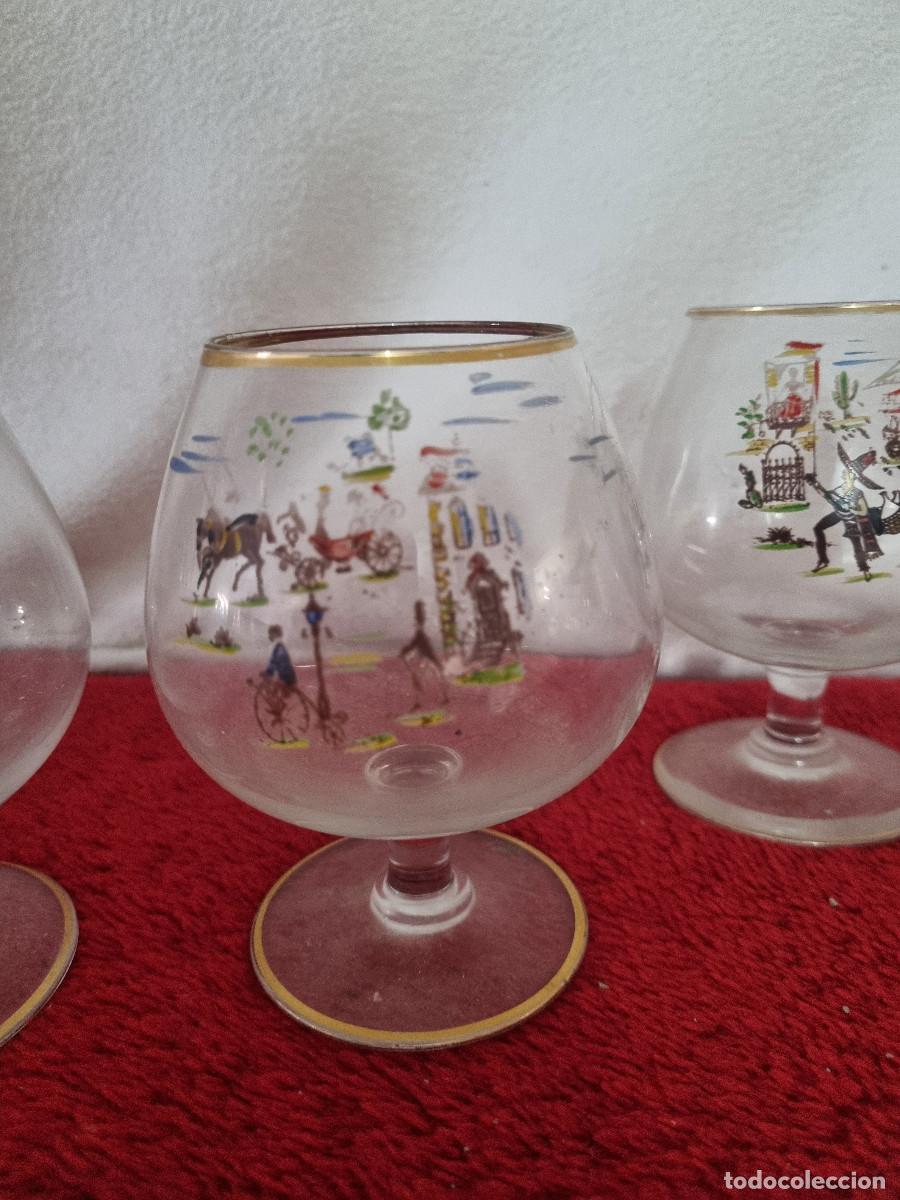 Antig&uuml;edades: 4 ANTIGUAS COPAS DE LICOR - Foto 3