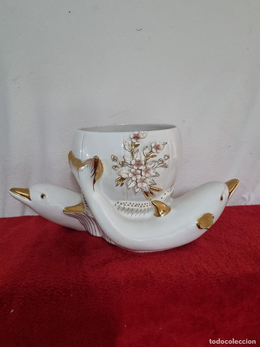 Antig&uuml;edades: CENTRO DE MESA CERAMICA ESMALTADA - Foto 1