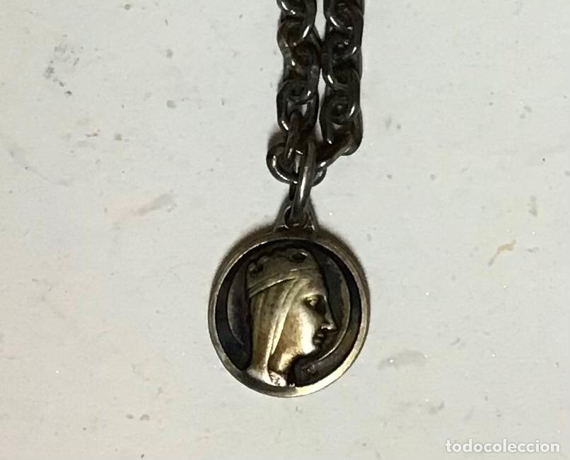Antig&uuml;edades: VIRGEN DE MONTSERRAT CON CADENA, PLATA - Foto 1