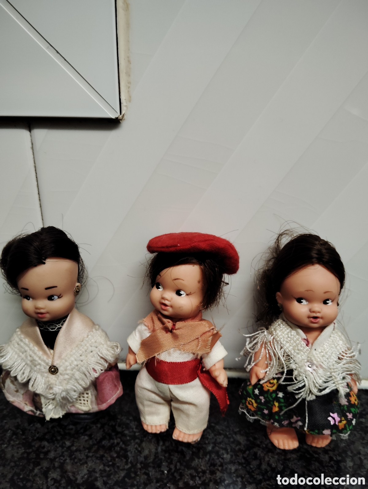 Antig&uuml;edades: Tres mu&ntilde;ecos a&ntilde;os 60 - Foto 2