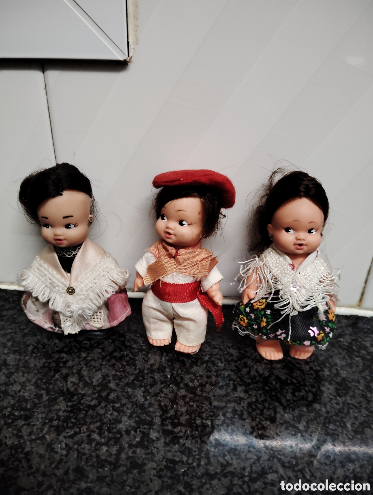 Antig&uuml;edades: Tres mu&ntilde;ecos a&ntilde;os 60 - Foto 1