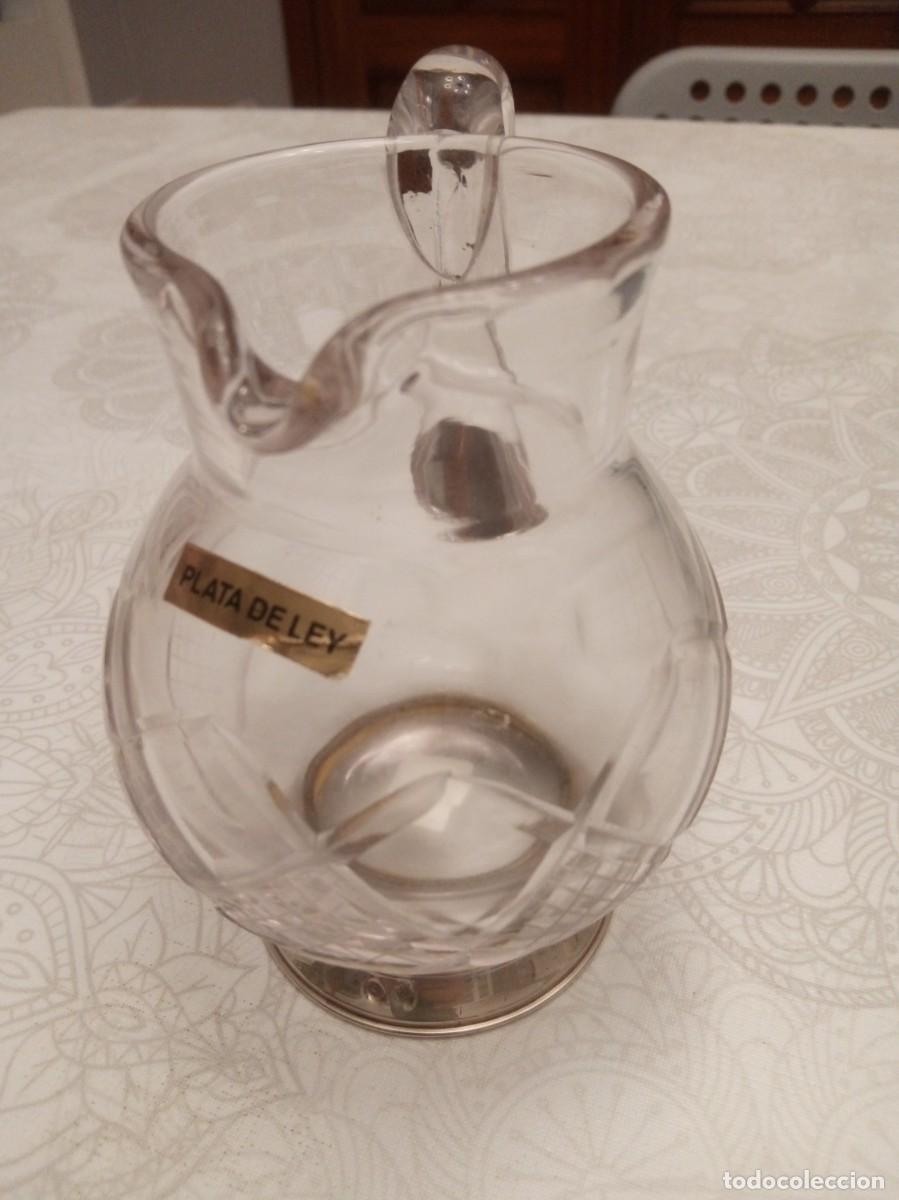 Antig&uuml;edades: Jarrita de Cristal y Plata - Foto 1