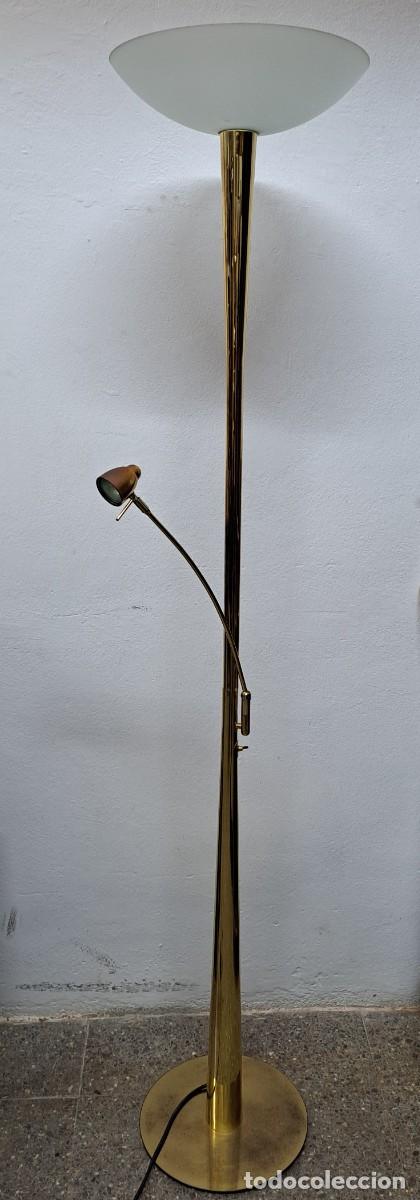 Antig&uuml;edades: Lampara de pie 2 luces, vintage Marca Vibia - Foto 1