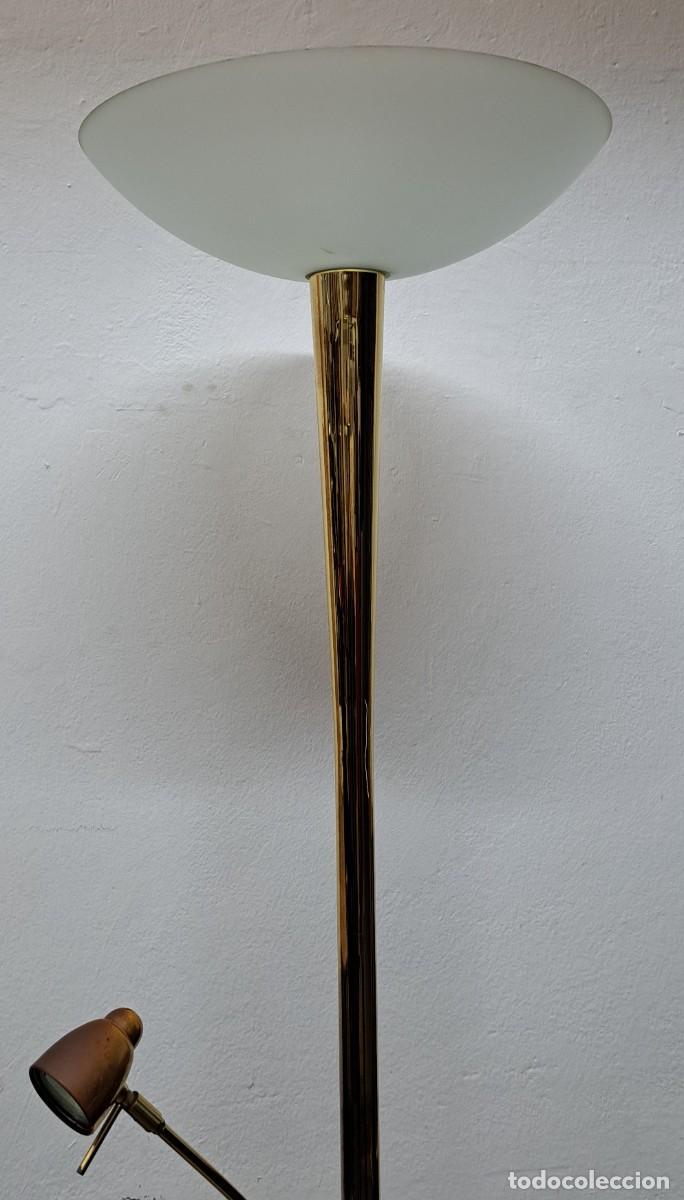 Antig&uuml;edades: Lampara de pie 2 luces, vintage Marca Vibia - Foto 3