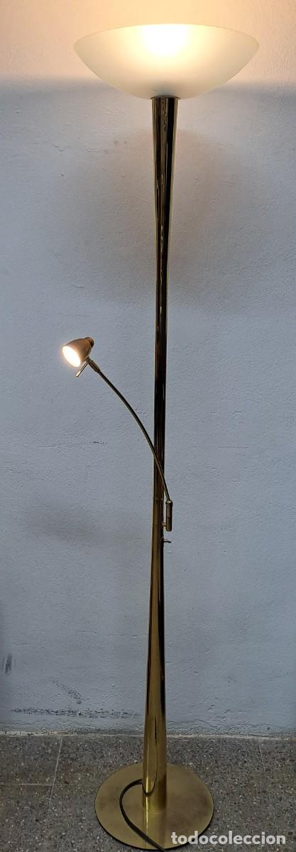 Antig&uuml;edades: Lampara de pie 2 luces, vintage Marca Vibia - Foto 5